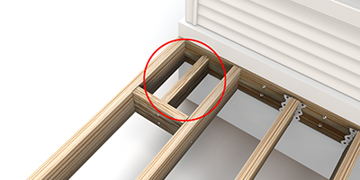 Triple Picture Frame Blocking Add Corner Support Joist