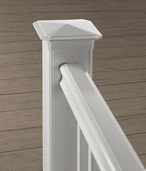 Deck Railing Materials Classic Composite Series RadianceRail in White