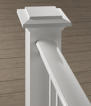 Deck Railing Materials Classic Composite Series Trademark Rail in White