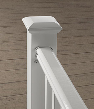 Deck Railing Materials Classic Composite Series RadianceRail Express in White