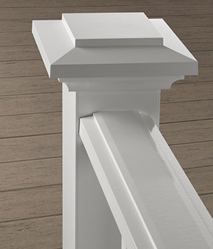 Deck Railing Materials Classic Composite Series Reserve Rail in White