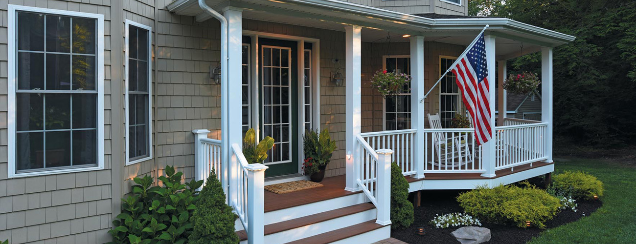 Front Porch Project Guide featuring TimberTech Porch Boards