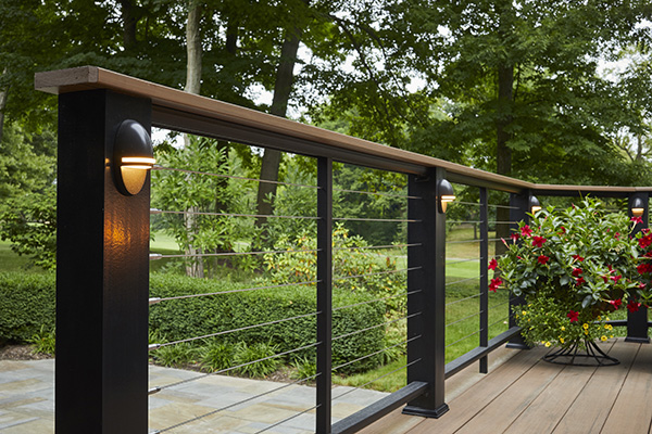 Contemporary Rail TimberTech modern deck railing