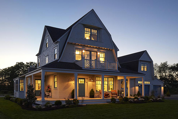 Porch remodel for a farmhouse-style gathering place