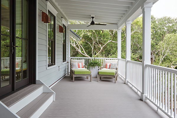 Relaxing Retreat TimberTech AZEK Porch Slate Gray