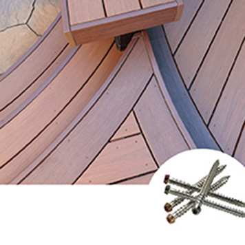 TOPLoc color-matched deck fastener top-down screws