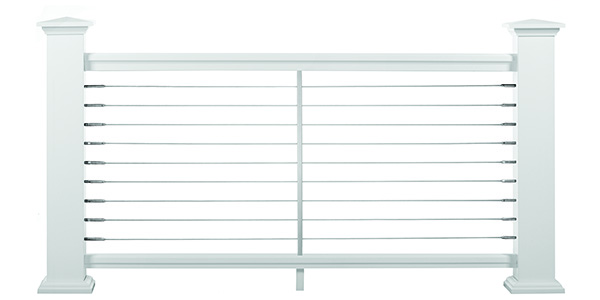 cable rail infill deck rail material choices