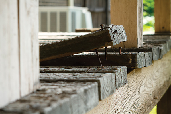 how to clean decking in winter distressed old wood deck