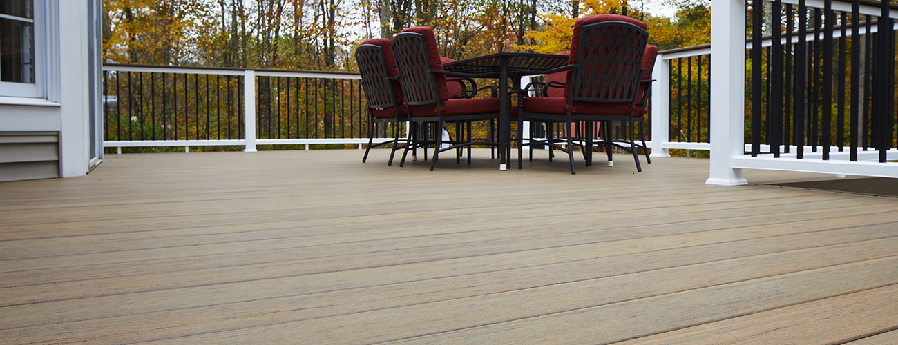 Can you stain composite decking featuring TimberTech PRO Legacy Collection Pecan