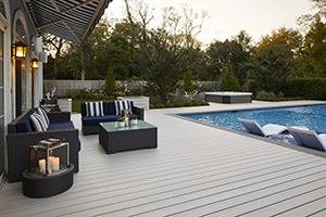 Installing composite decking over wood featuring TimberTech PRO capped composite deck boards