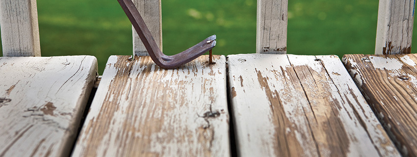 Installing composite decking over woods remove old wood boards