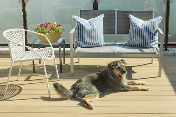 Heat resistant composite decking protects your pets