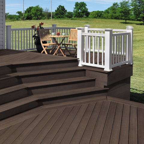 Timbertech Landmark American Walnut Deck Beauty Shot