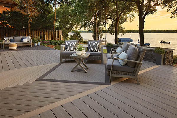 TimberTech AZEK Vintage Collection Coastline & Dark Hickory Multi-WIdth Decking