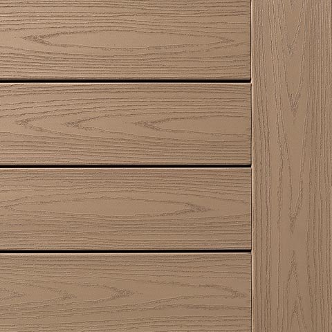 TimberTech AZEK Harvest Collection Brownstone Deck Display Swatch