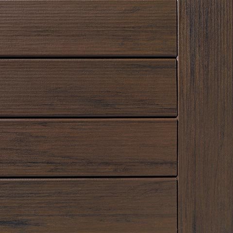 Mocha Decking Swatch TimberTech Composite Legacy Collection