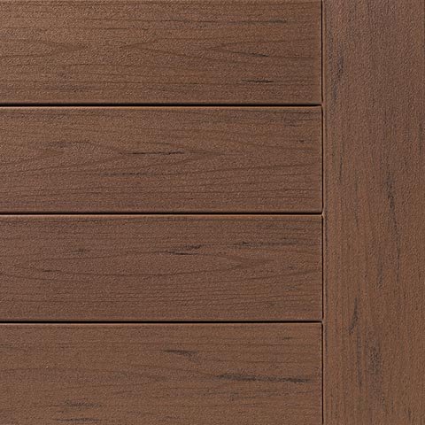 Brown Oak Decking Swatch TimberTech Composite Terrain Collection