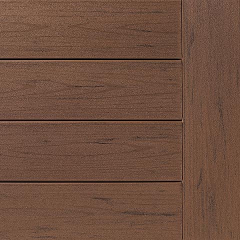 Brown Oak Decking Swatch TimberTech Composite Terrain Collection