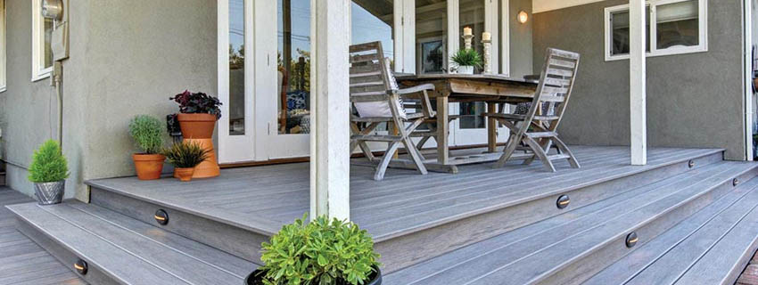 DIY deck ideas simple raised deck with stairs