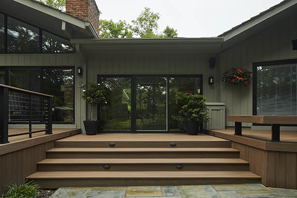 Simple Backyard Decks With High Style, Wooden Front Deck Designs