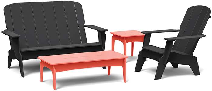 TimberTech Loll Invite Collection Black Coral Outdoor Furniture