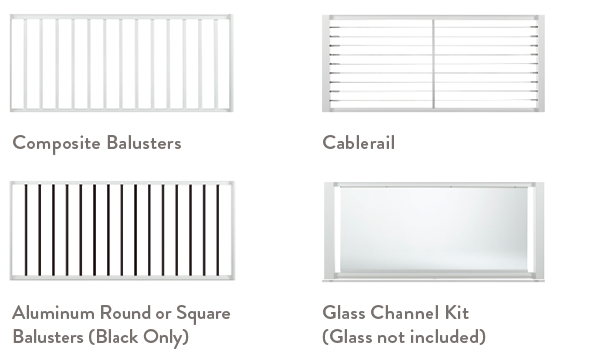 Railing Configurator Classic Composite Series Select Infill