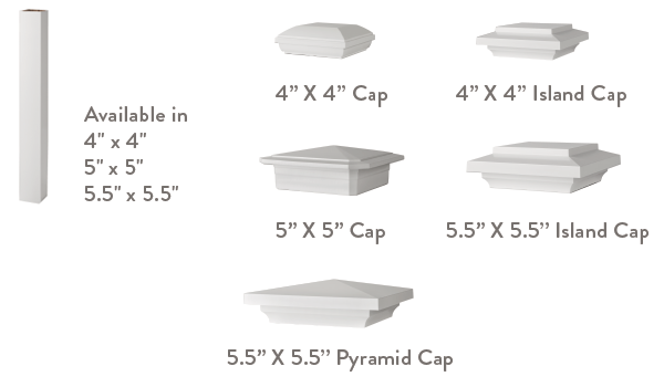 Railing Configurator Classic Composite Series Select Post Sleeve