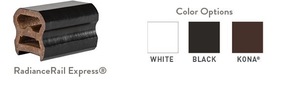 Railing Configurator Radiance Rail Express Rail Top Rail Selection