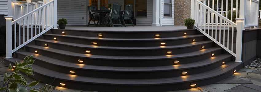 Deck decorating ideas deck stairs and outdoor lighting