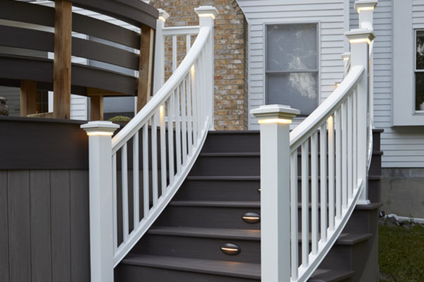 classic and stately deck railing designs