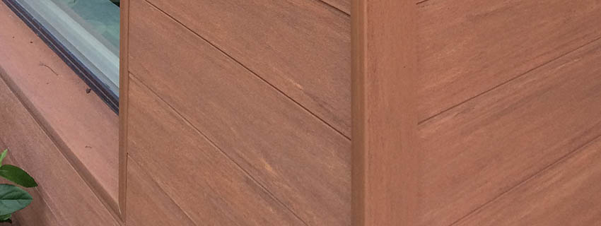 Exterior Cladding in Mahogany from the TimberTech AZEK Vintage Collection