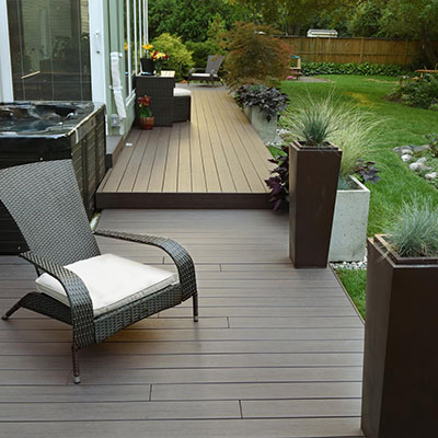 Step-up deck extension