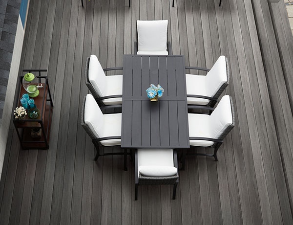 Refined, rustic Landmark Collection AZEK Decking by TimberTech