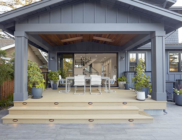 Modern deck designs full roof