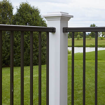 TimberTech composite railing post sleeves