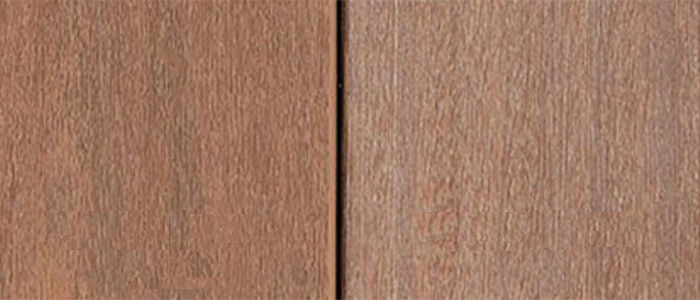 TimberTech AZEK Vintage Collection Mahogany vs Mahogany Wood Comparison