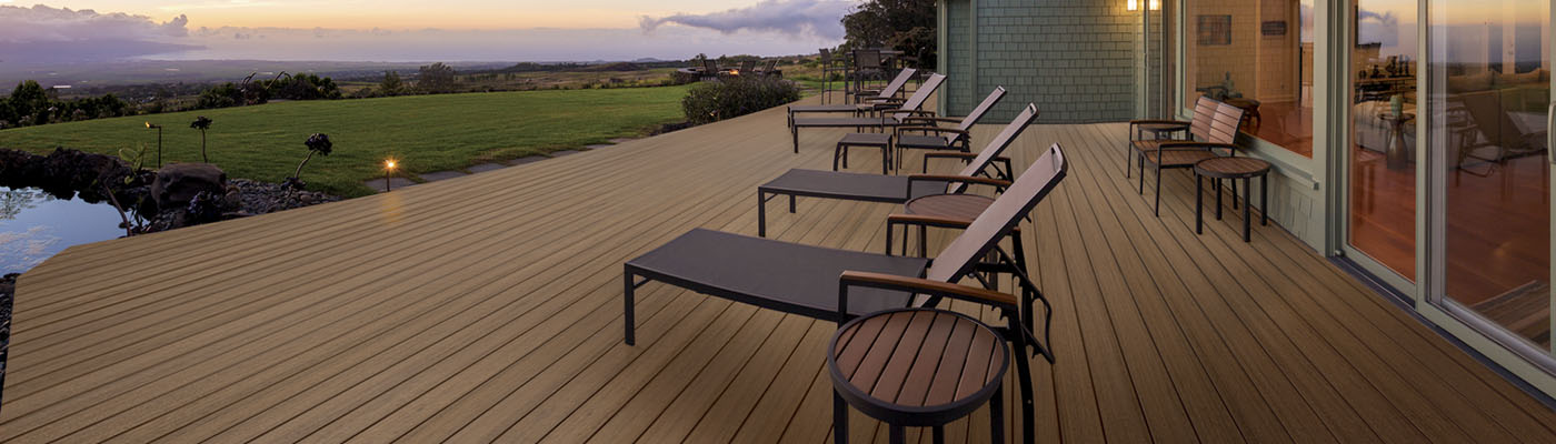 Composite decking material cost by TimberTech