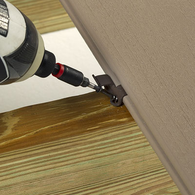 CONCEALoc hidden fasteners fit between grooved boards