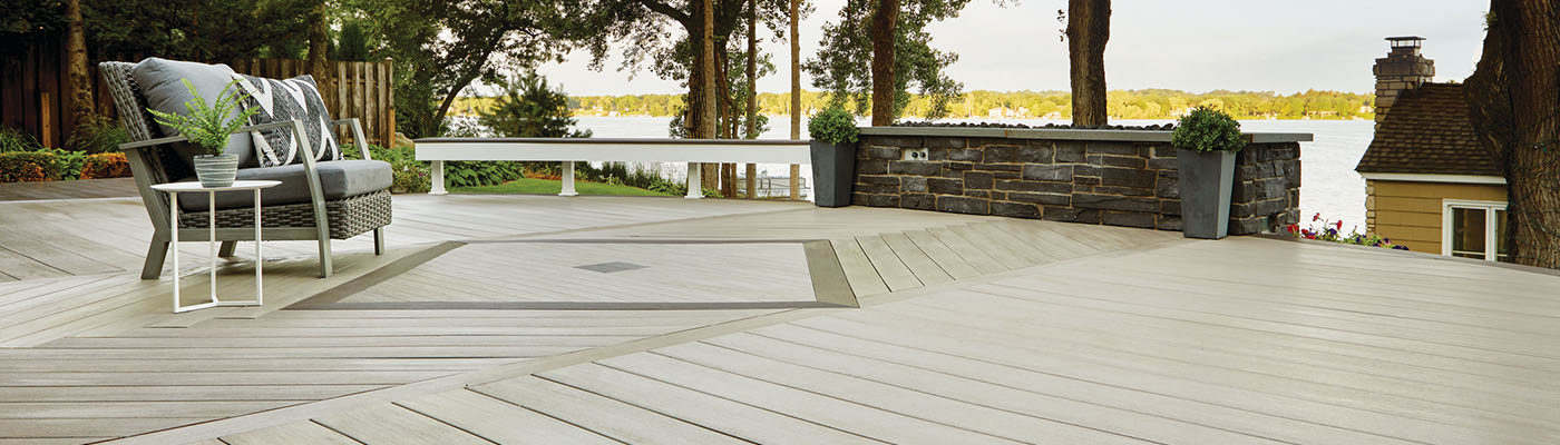 Deck material options ideal for patterned inlays