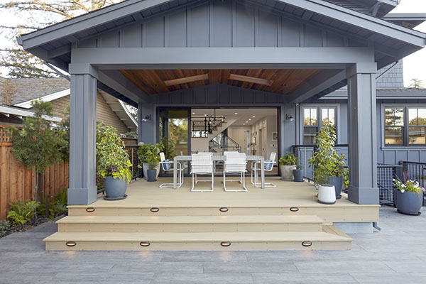 Deck privacy ideas roof extension over deck
