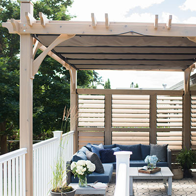 Deck privacy ideas slatted panels