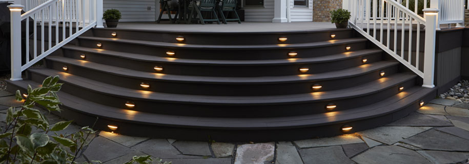 Curved deck steps ideas