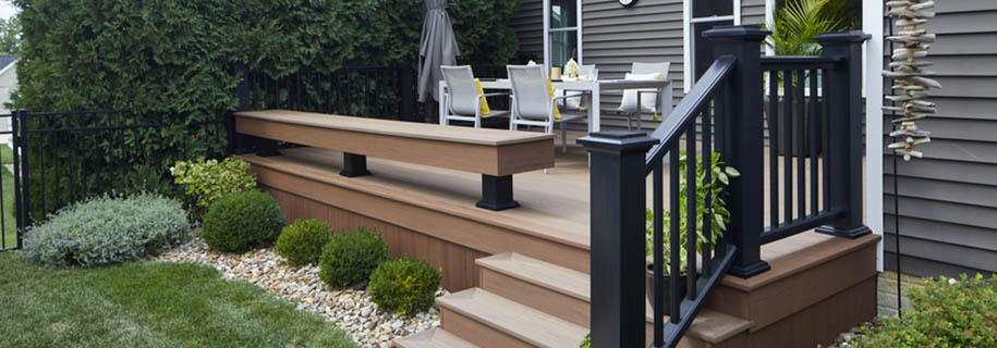 Low deck ideas with built-in features