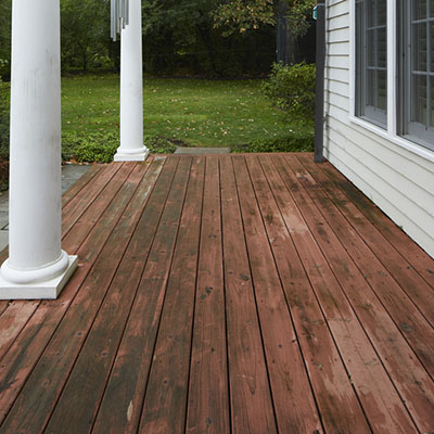 Traditional wood deck maintenance requires extensive work