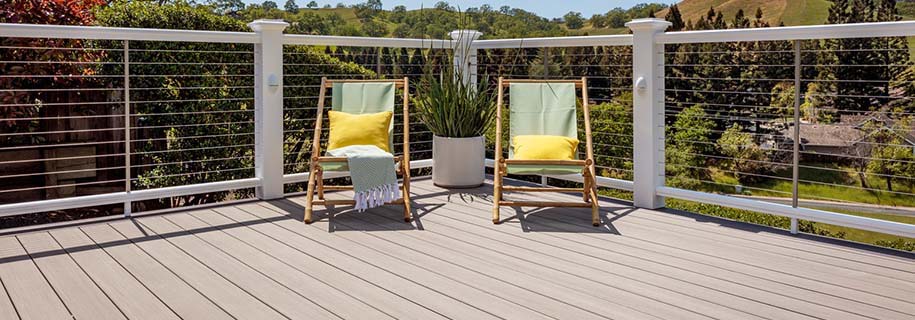 Maintenance for composite decking is minimal compared to wood