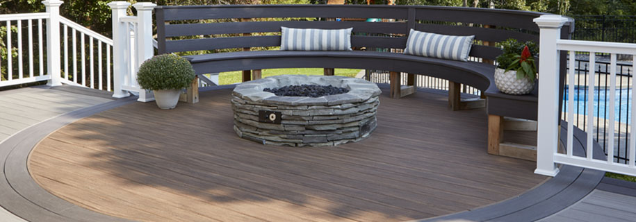 Outdoor living space ideas with dimensional design