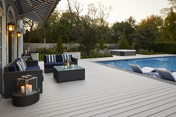 Outdoor living space ideas with covered deck features