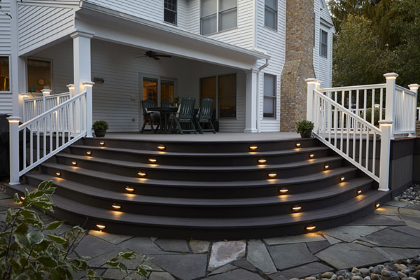 Choose permanent backyard upgrades like in-deck lighting