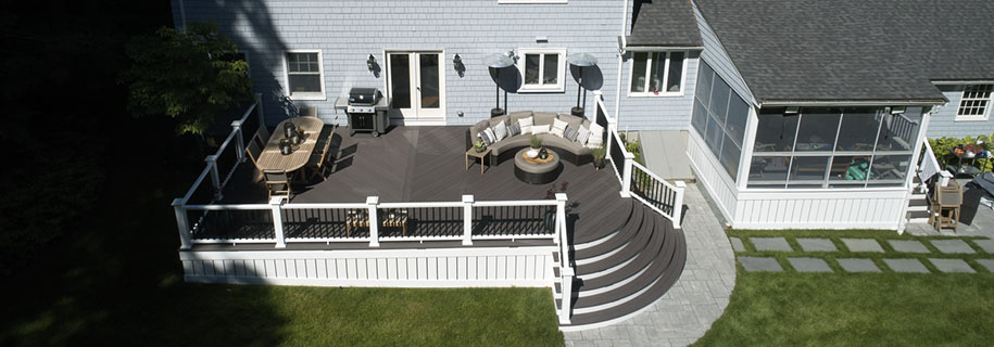 Backyard upgrades include replacing your wood deck with TimberTech