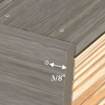 Fastener spacing from edge of TimberTech AZEK fascia board